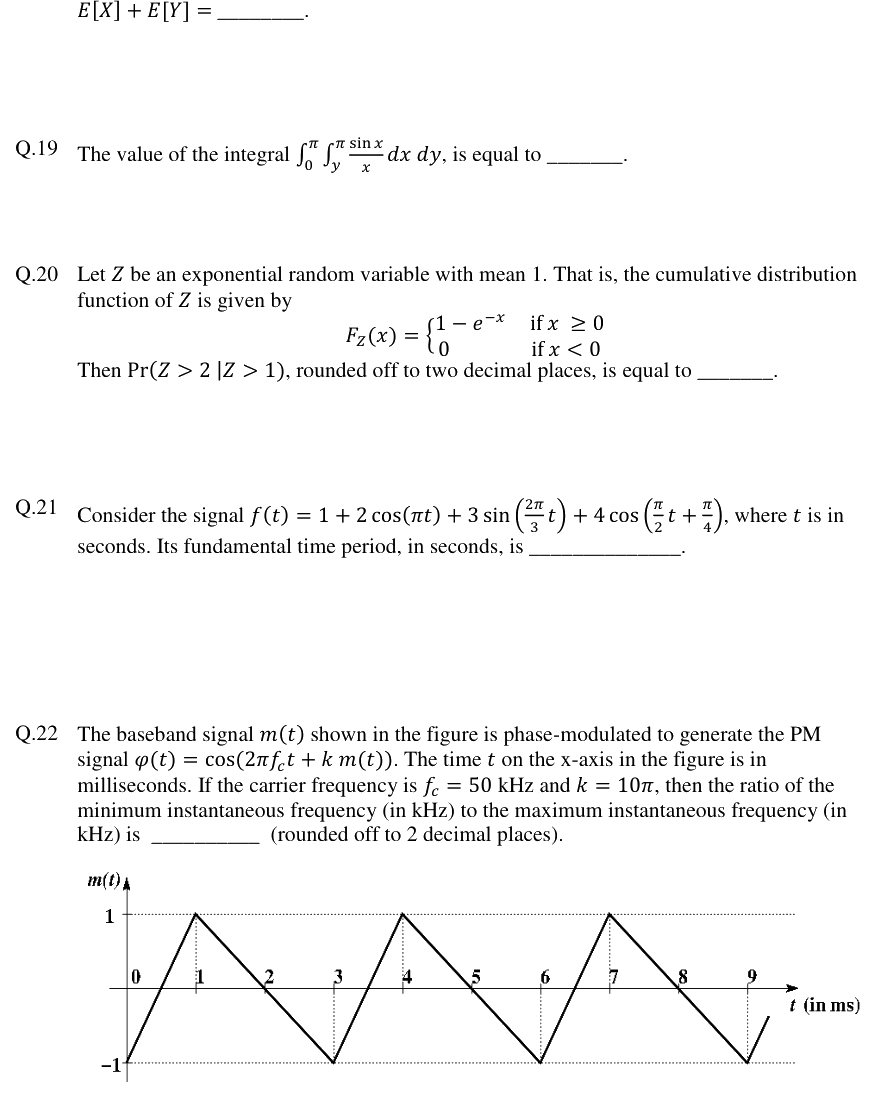 Figure context for GATE 2019 Q22