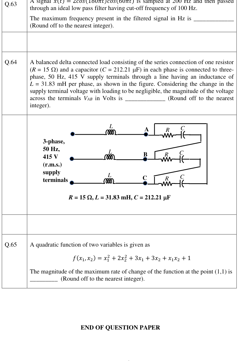 Figure context for GATE 2023 Q64