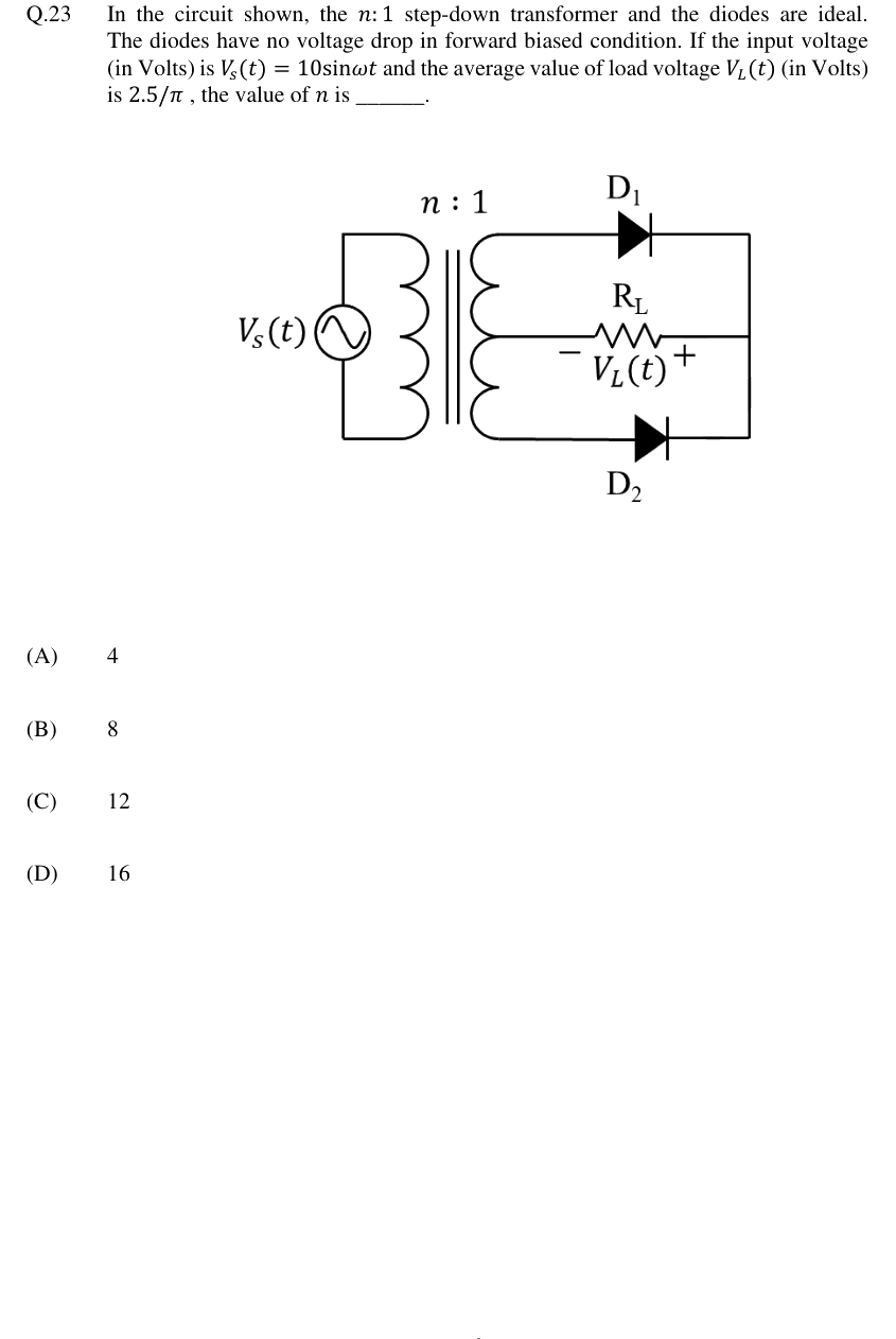 Figure context for GATE 2024 Q23