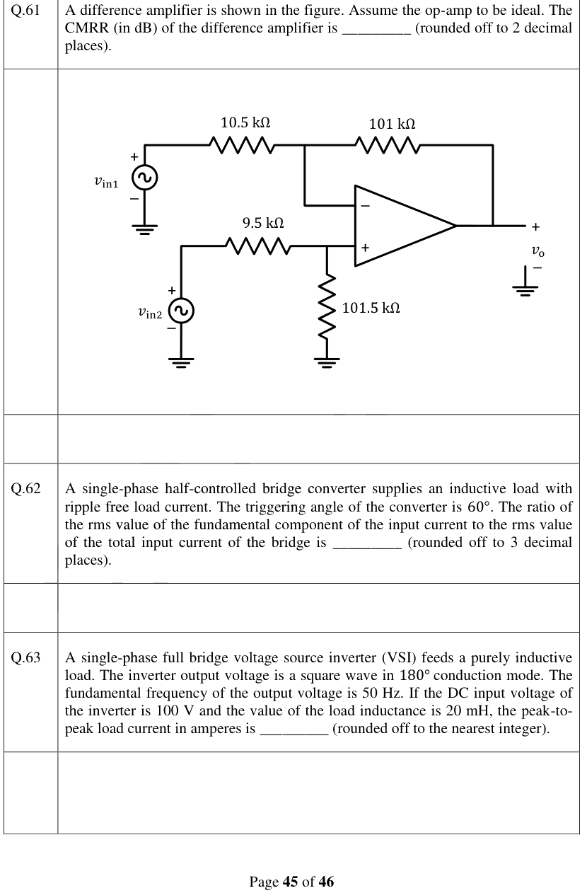 Figure context for GATE 2024 Q61