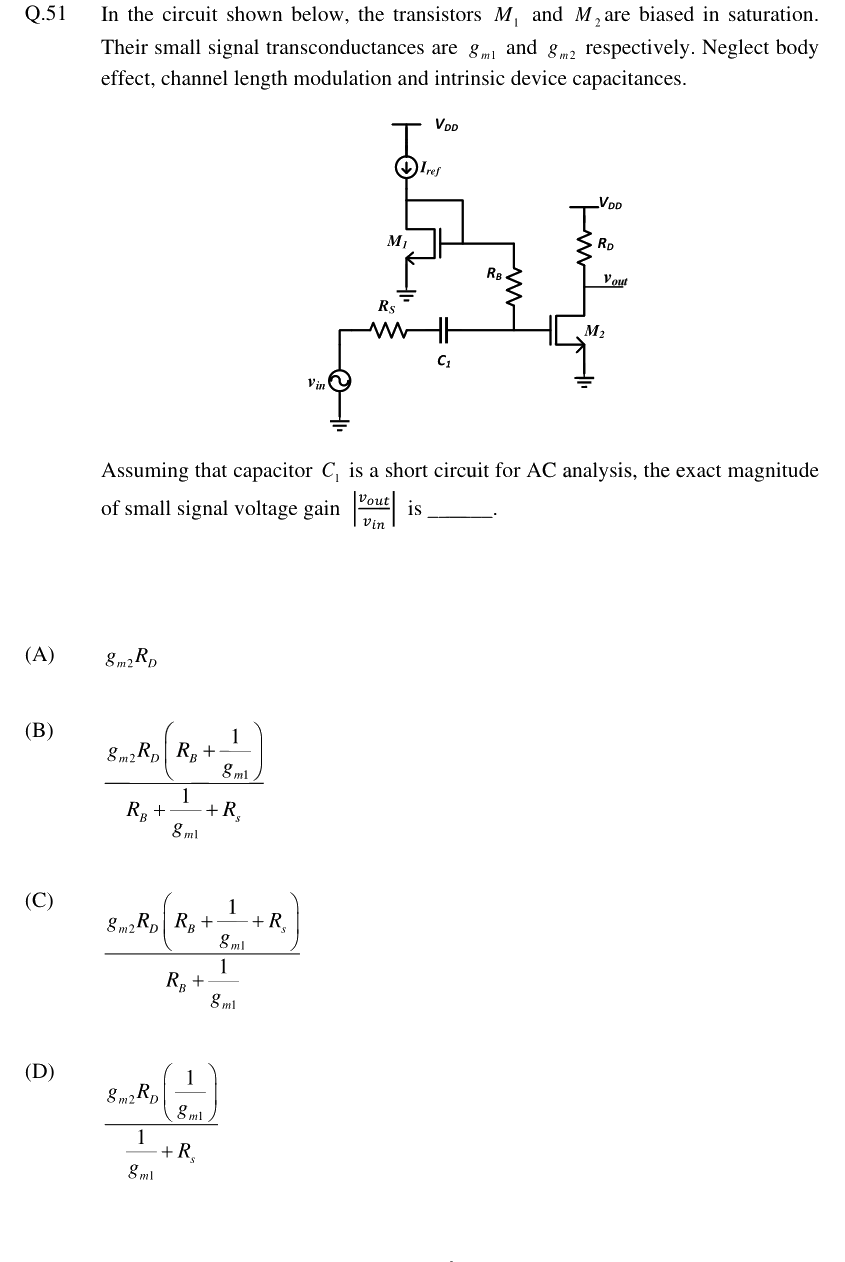 Figure context for GATE 2024 Q51
