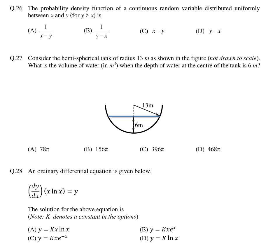 Figure context for GATE 2019 Q27