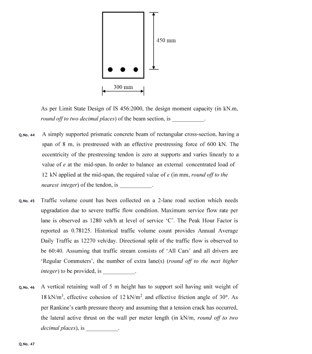 Figure context for GATE 2020 Q43