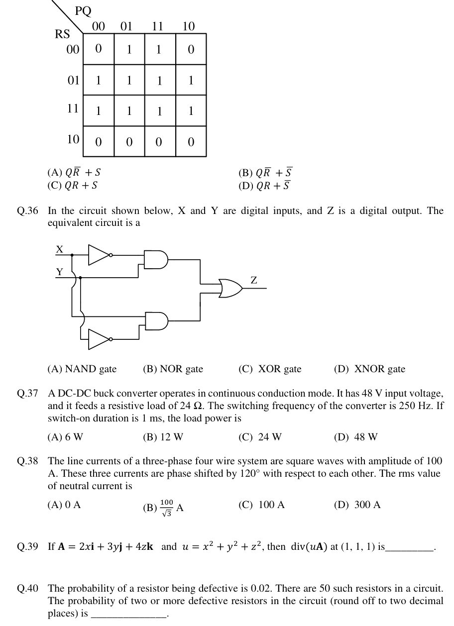 Figure context for GATE 2019 Q36