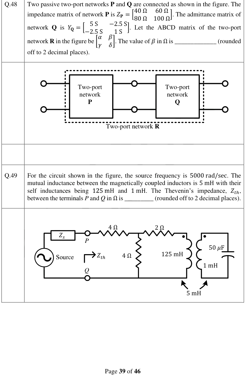 Figure context for GATE 2024 Q48