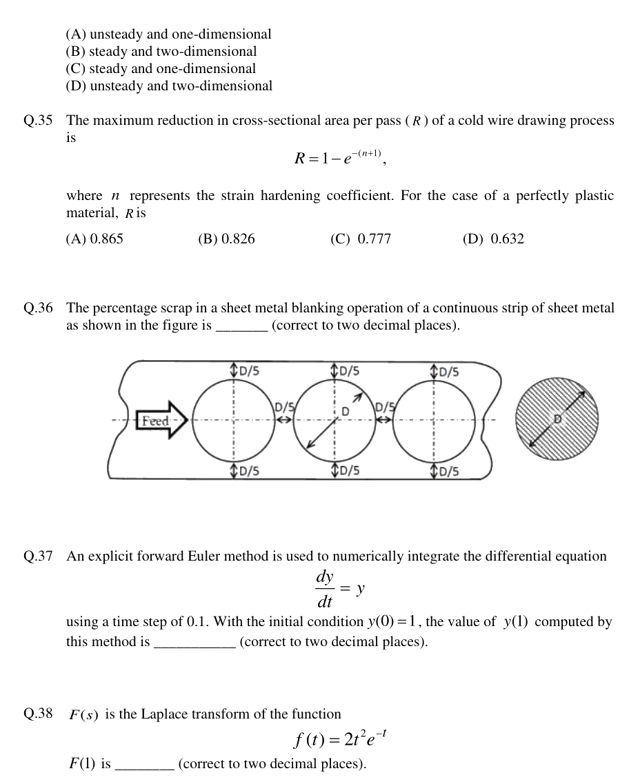Figure context for GATE 2018 Q36